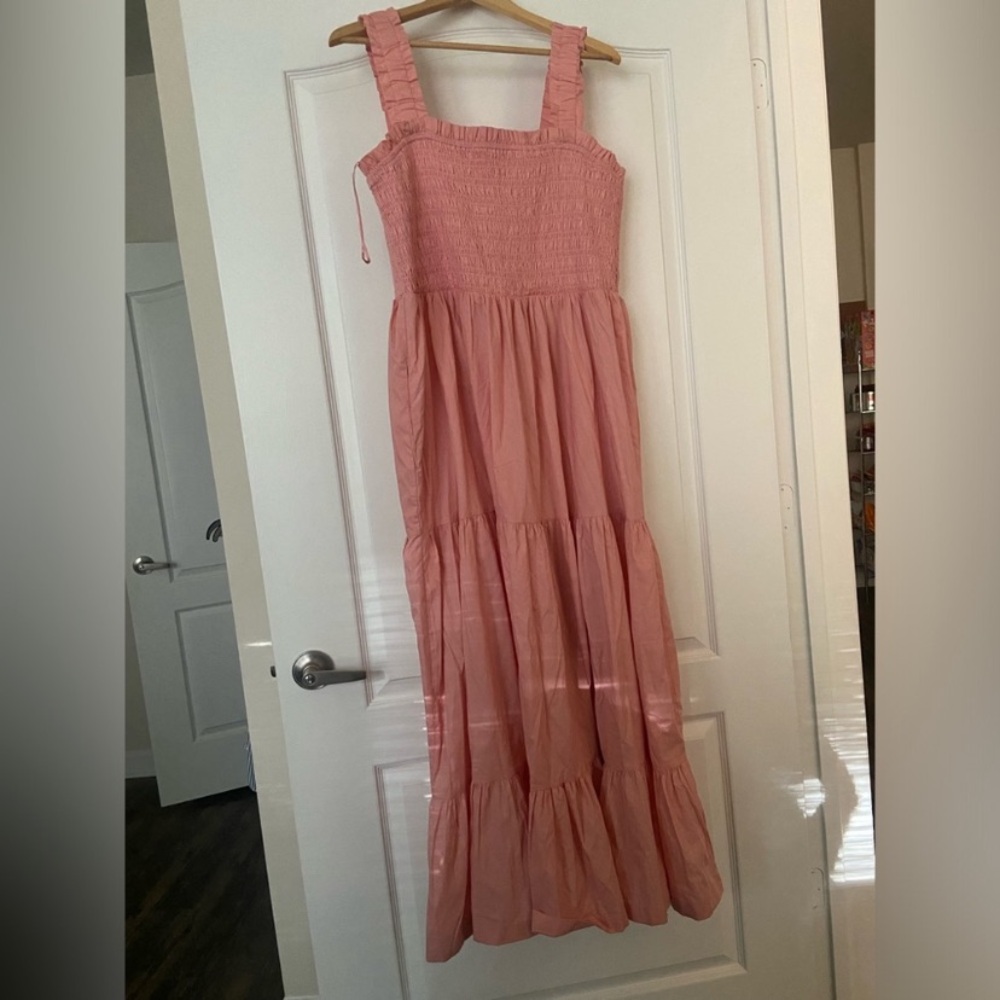 Pink Sleeveless Maxi Dress